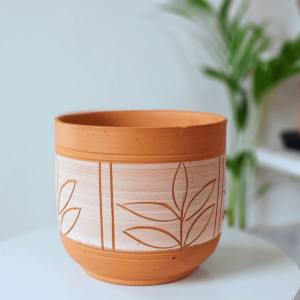 Clay | Terracotta Pot for Plants  (6Inch Designed)
