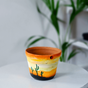 Hand-Painted Terracotta pot