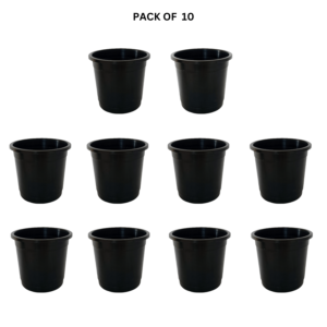 6 Inch Nursery Pot Black